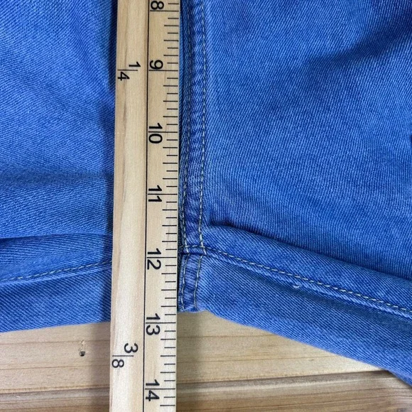 Shein Jeans Womens 27 Wide Leg High Rise Elastic Waist Angled Hem Denim Jeans - Picture 14 of 15